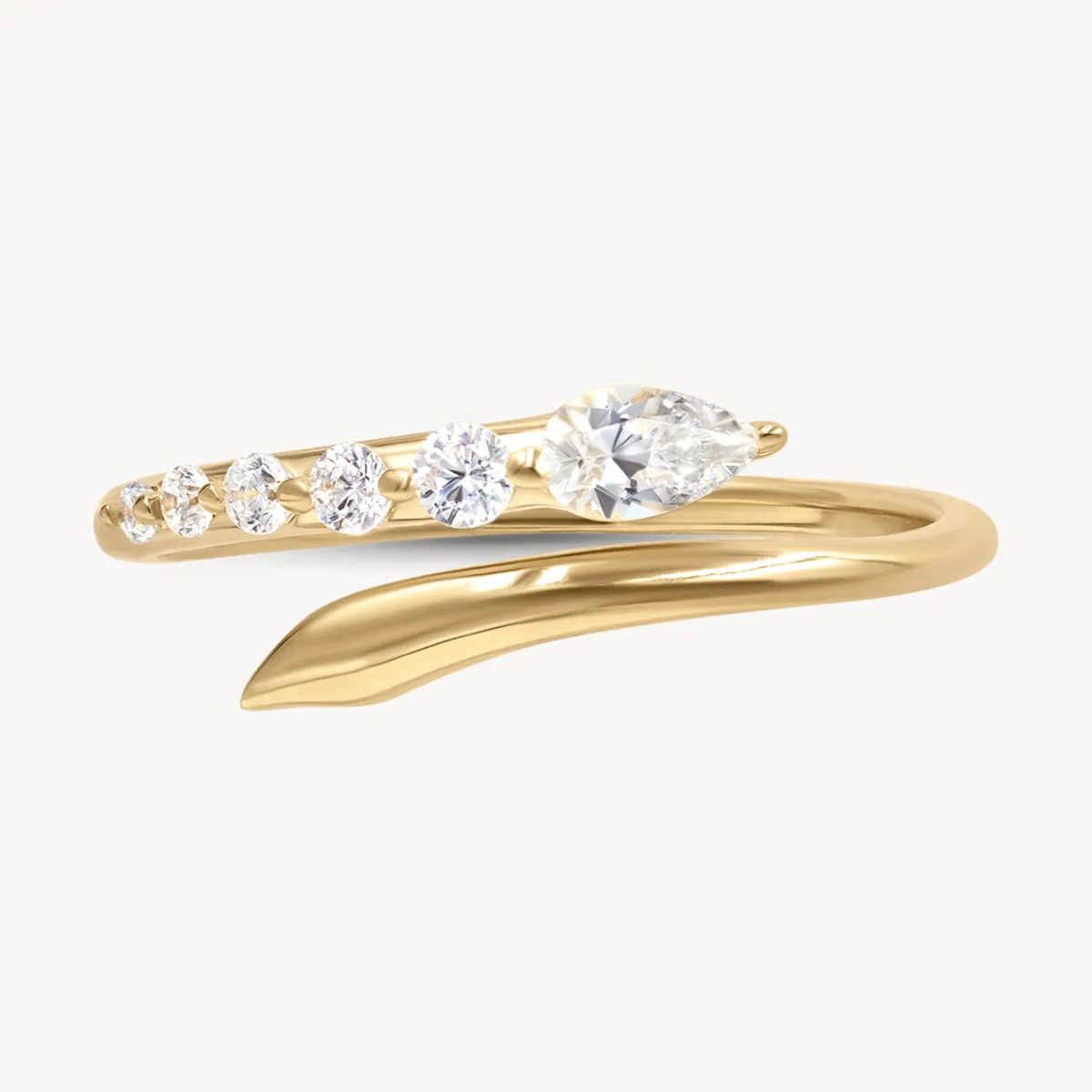 Soaring Diamonds Wrap Ring