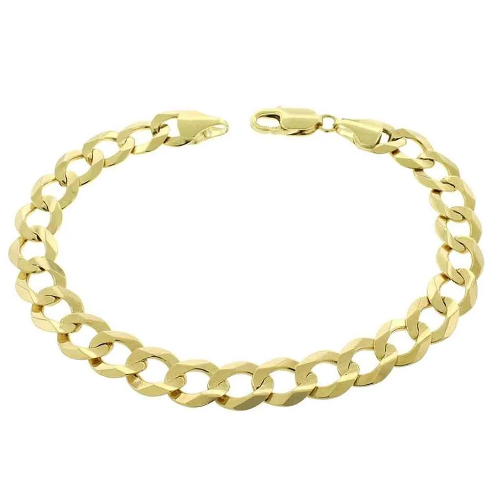 Solid Gold Curb Cuban Bracelet