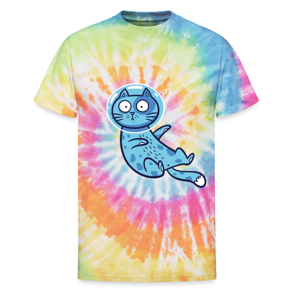 Space Cat Unisex Tie Dye T-Shirt