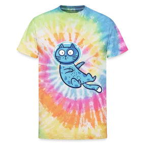 Space Cat Unisex Tie Dye T-Shirt