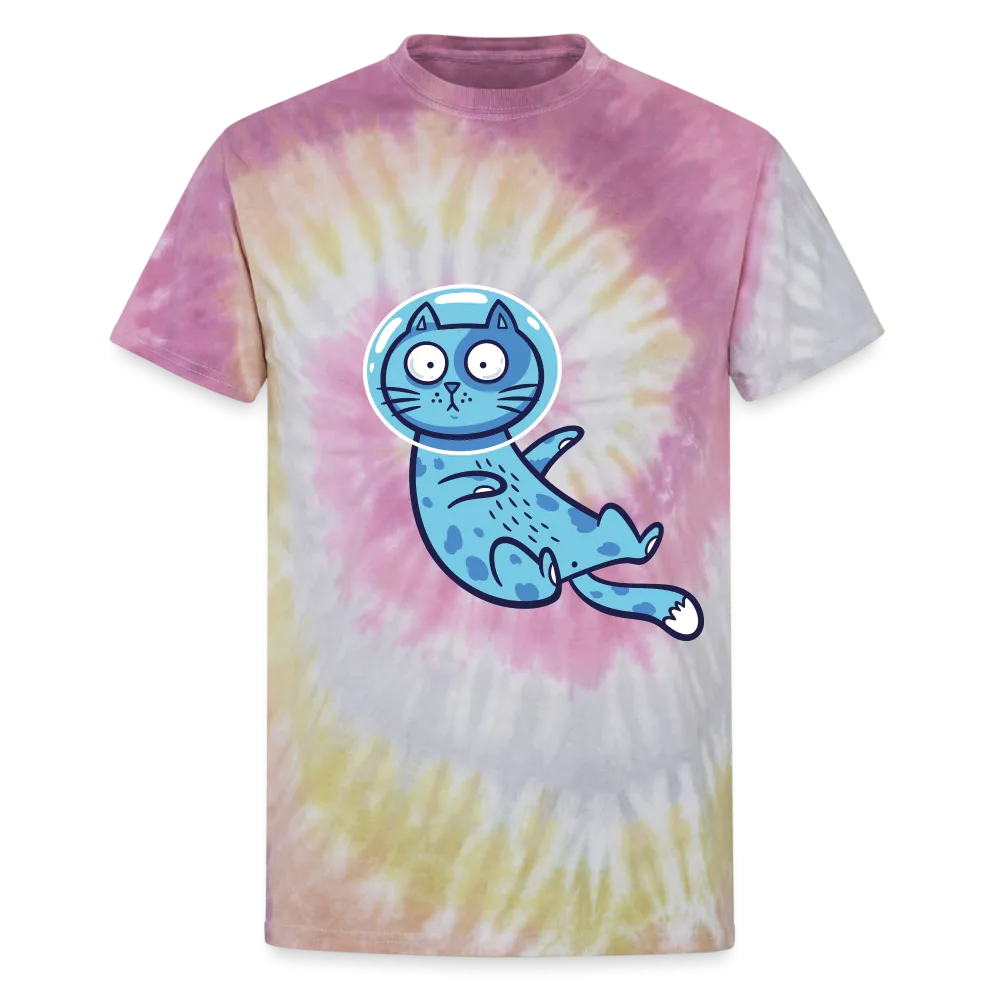 Space Cat Unisex Tie Dye T-Shirt