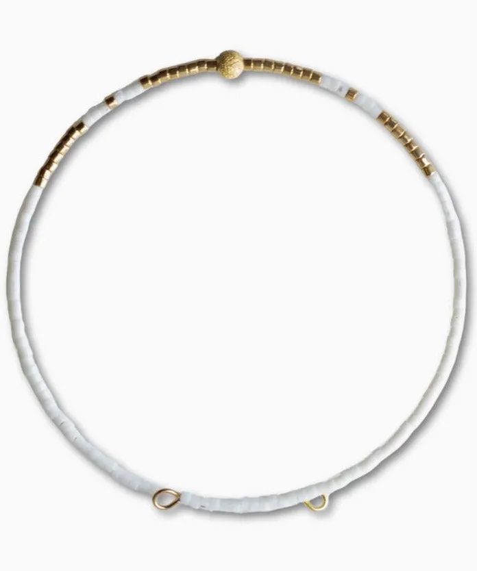 Sprinkles Bangle - White