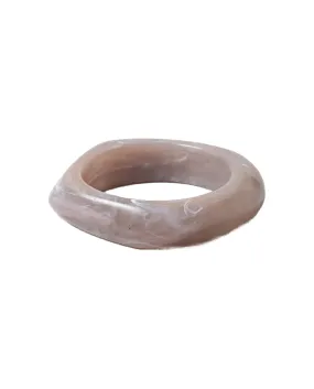 Square Grey Marbled Bangle