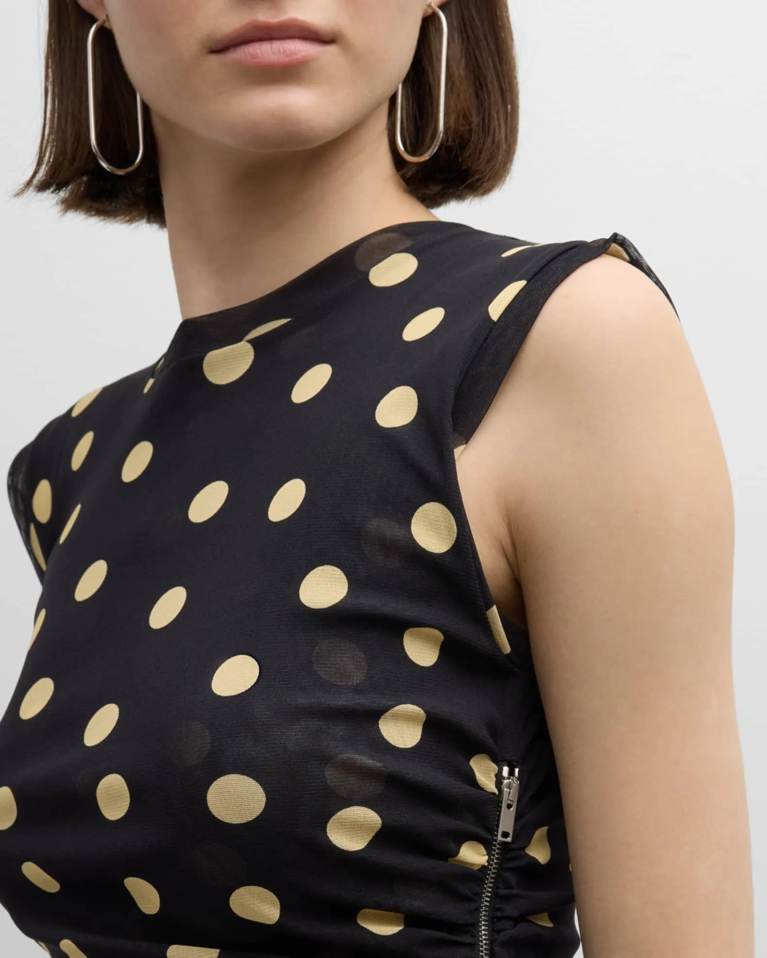 Stella McCartney  |Dots Nylon Sleeveless Tanks & Camisoles