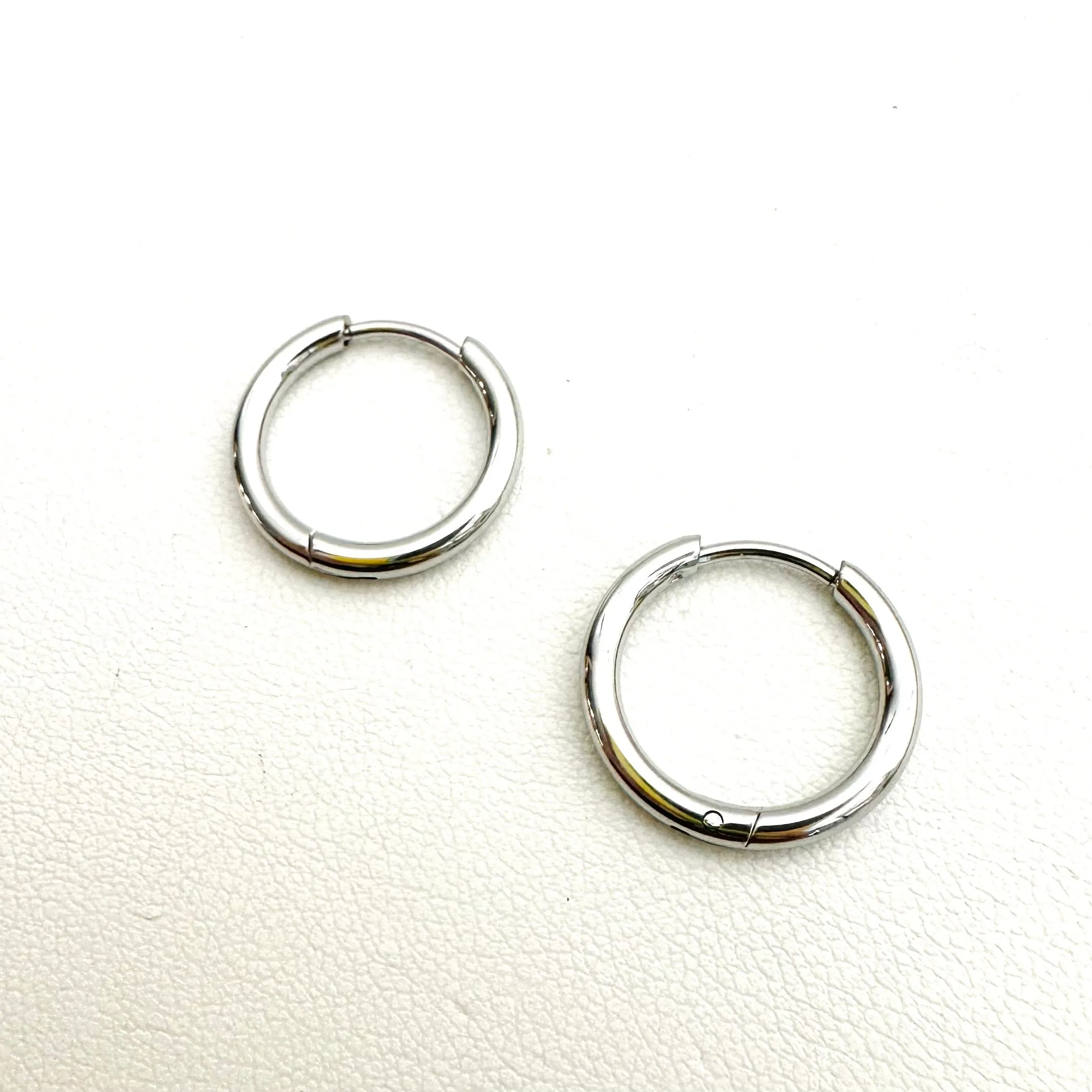 Sterling Earring Charm Hoops