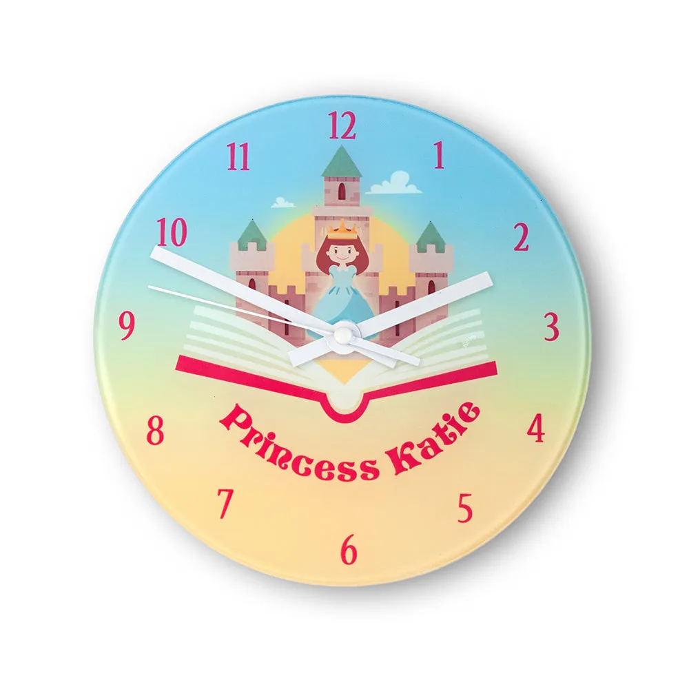 Storybook Princess Personalised Wall Clock