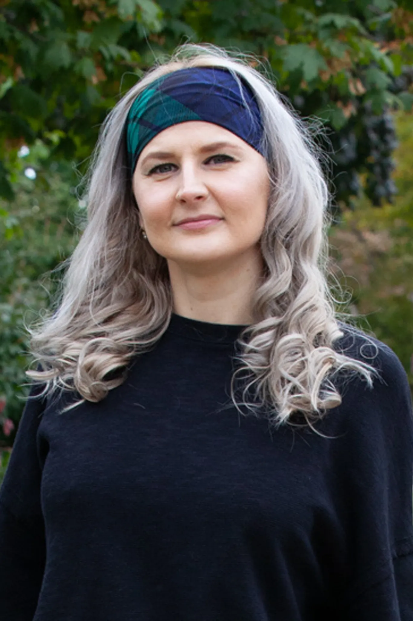 Super Soft Black Watch Tartan Headband