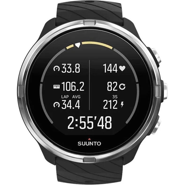 Suunto 9 Smart Watch Heart Rate/GPS/1.3LED Display Black Stainless Steel Body