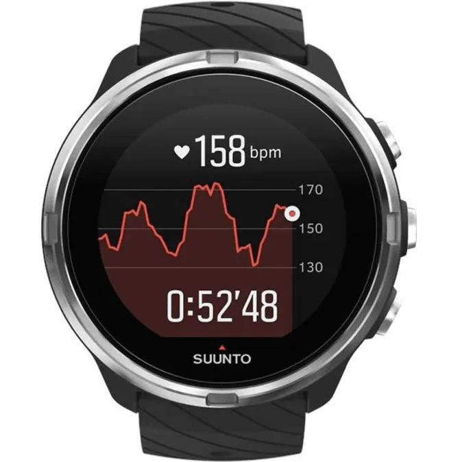 Suunto 9 Smart Watch Heart Rate/GPS/1.3LED Display Black Stainless Steel Body