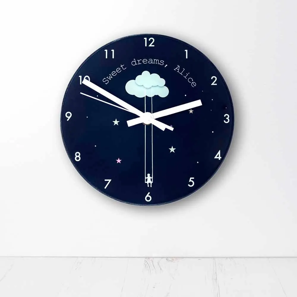 Sweet Dreams Little One Personalised Wall Clock