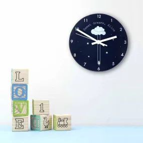 Sweet Dreams Little One Personalised Wall Clock