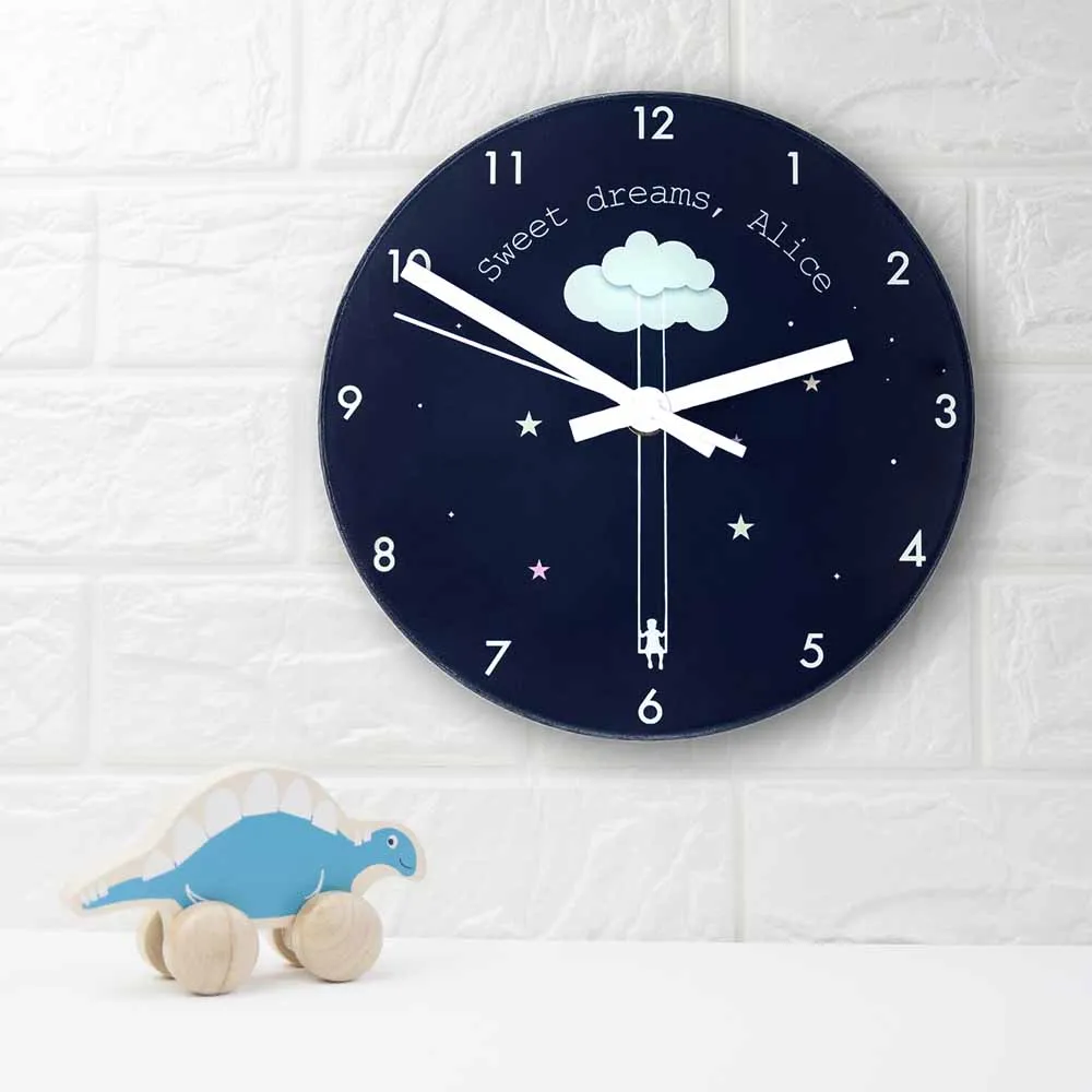 Sweet Dreams Little One Personalised Wall Clock