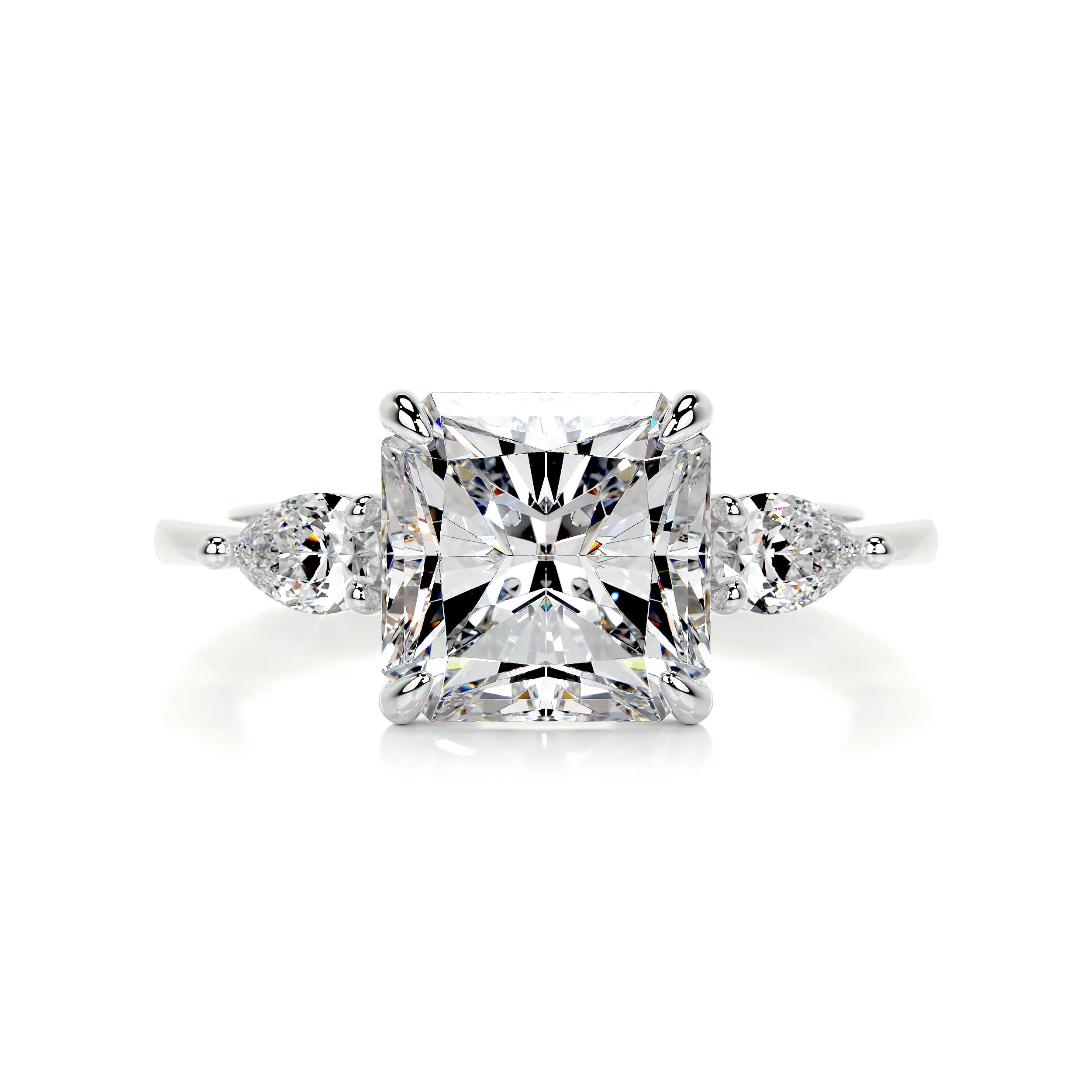 Tai Moissanite & Diamonds Ring -Platinum