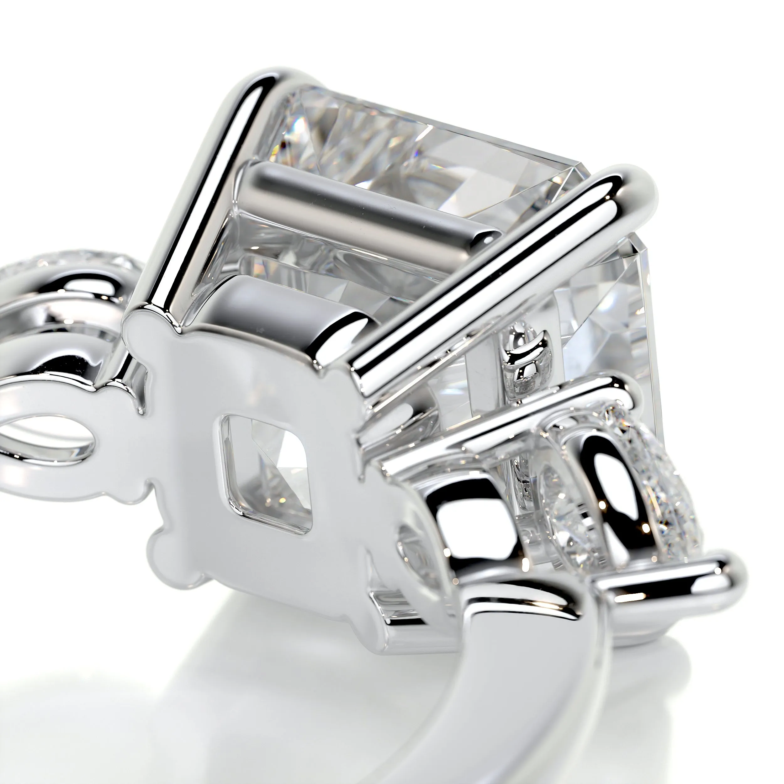 Tai Moissanite & Diamonds Ring -Platinum