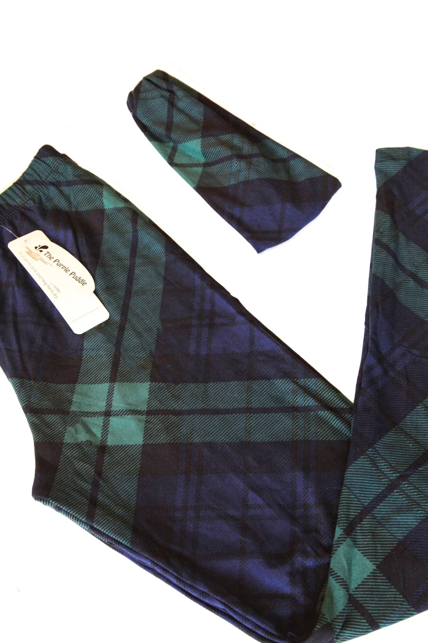 Tartan Legging & Headband Combo // Black Watch Tartan