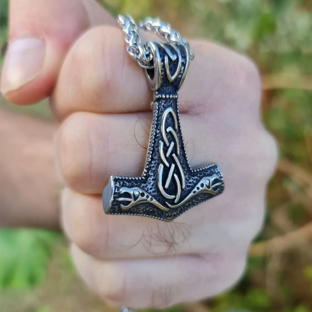 Thor's Hammer Mjolnir Handmade Necklace