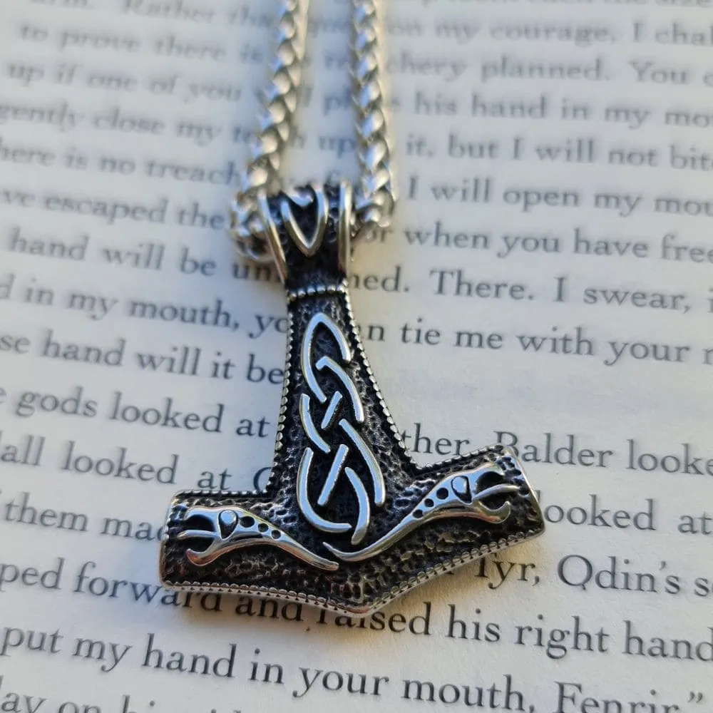 Thor's Hammer Mjolnir Handmade Necklace