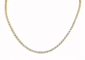 Tiffany & Co. 10.18 CTW Diamond 18 Karat Yellow Gold Victoria Riviera Necklace