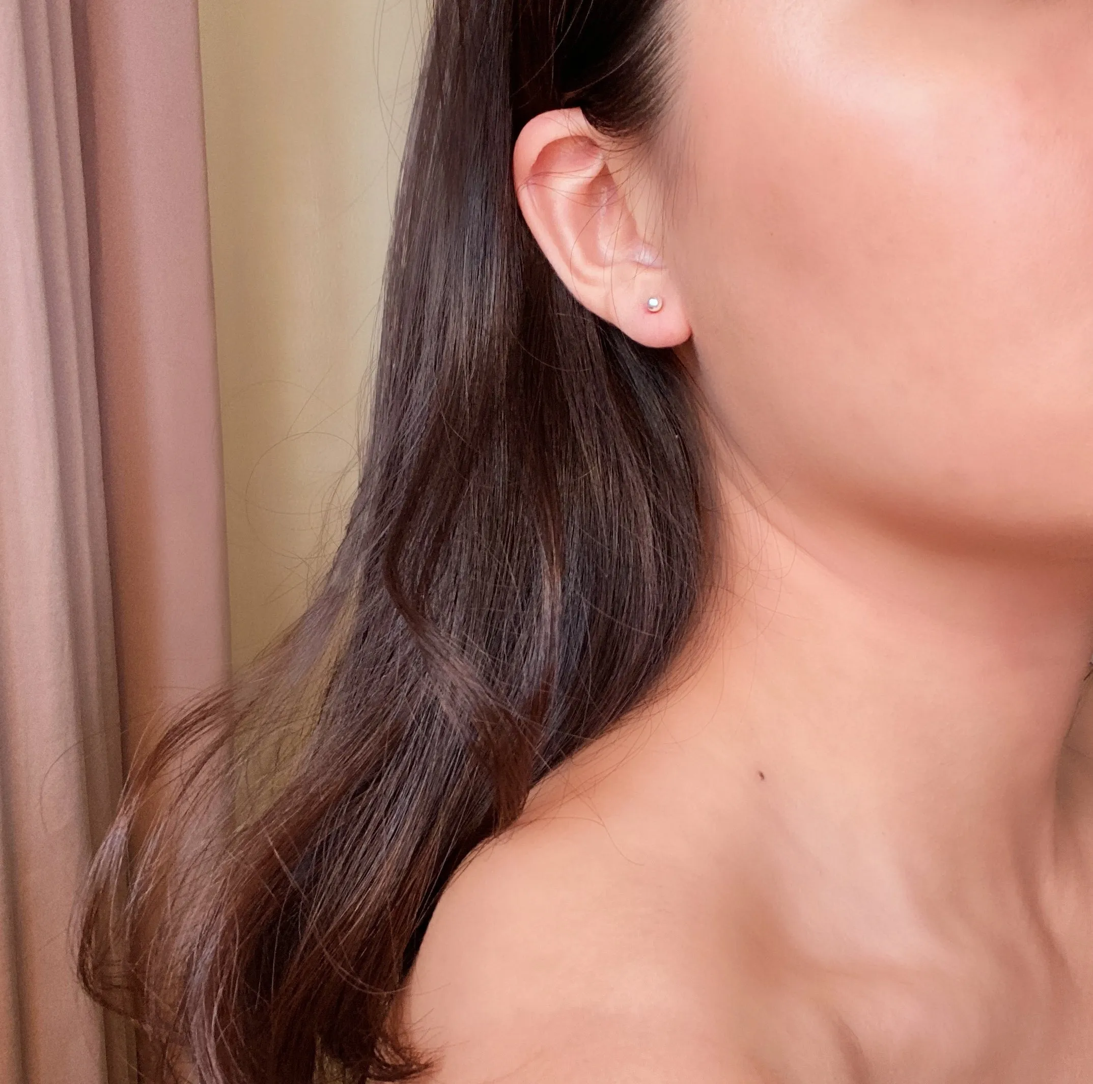 Tiny Faux Pearl Stud Earrings