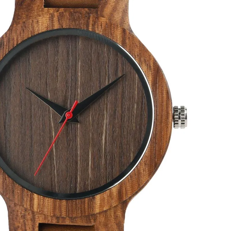 Top Gift Item Men's Analog Simple Bamboo Hand-Made Wooden Wrist Watch