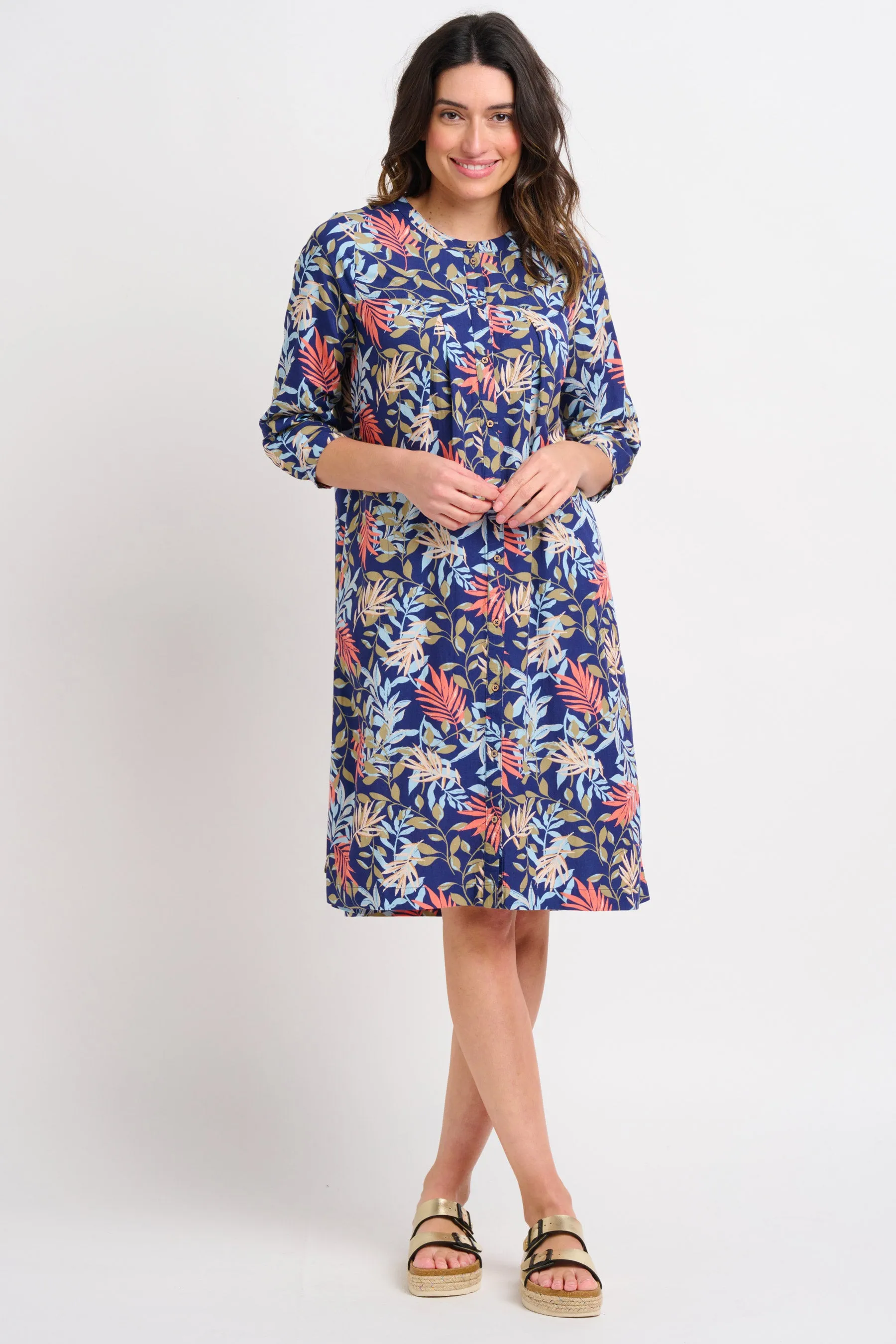 Trailing Tropics Shirt Dress