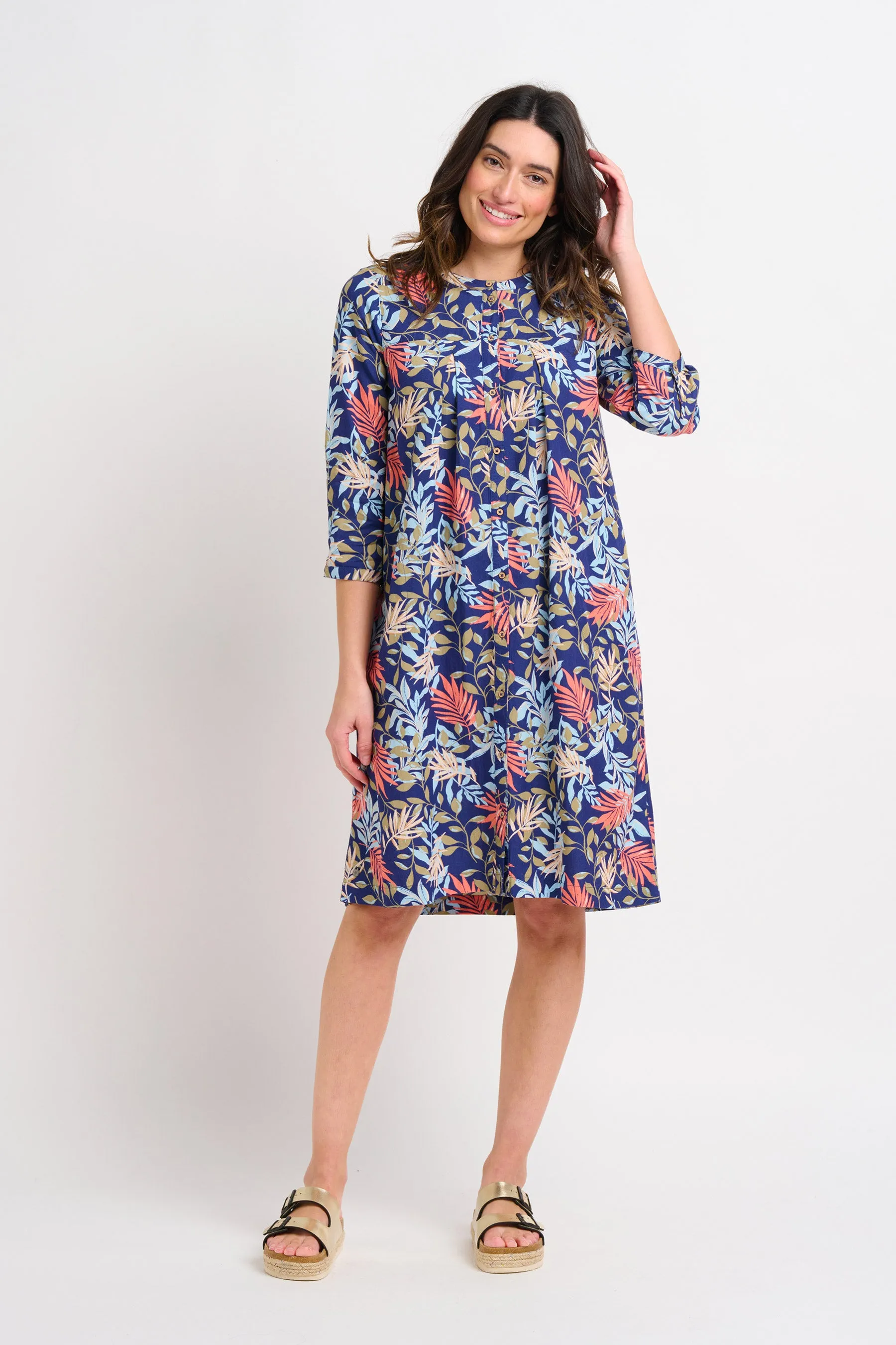 Trailing Tropics Shirt Dress