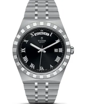 TUDOR Royal Black Dial Stainless Steel Men's Watch M28600-0003