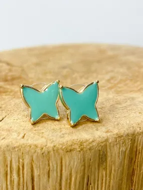 Turquoise Butterfly Earring