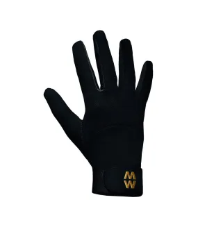 Unisex adult mesh riding gloves black MacWet