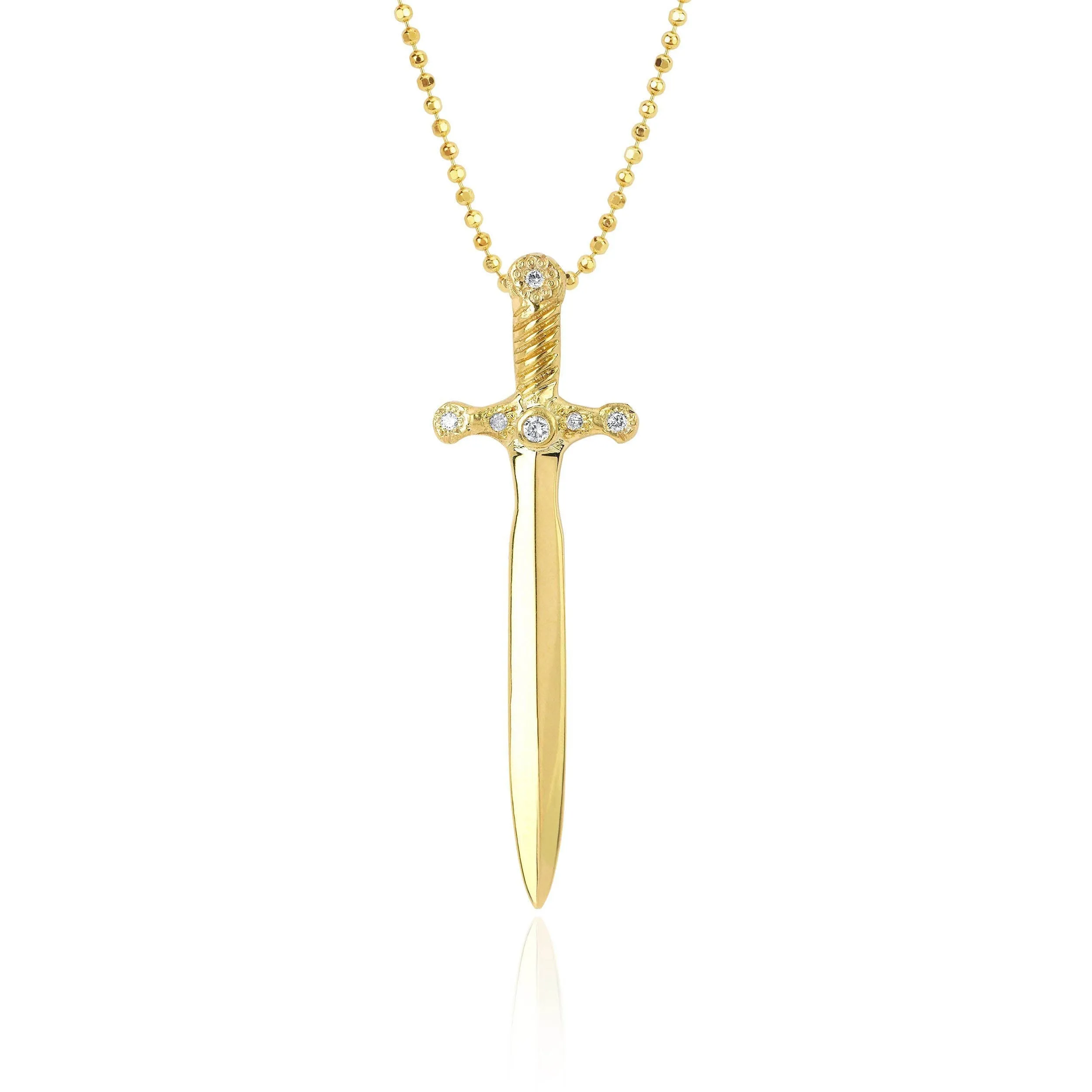 Valor Sword Pendant with Diamonds