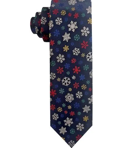 Van Heusen Men's Snowflake-Pattern Tie