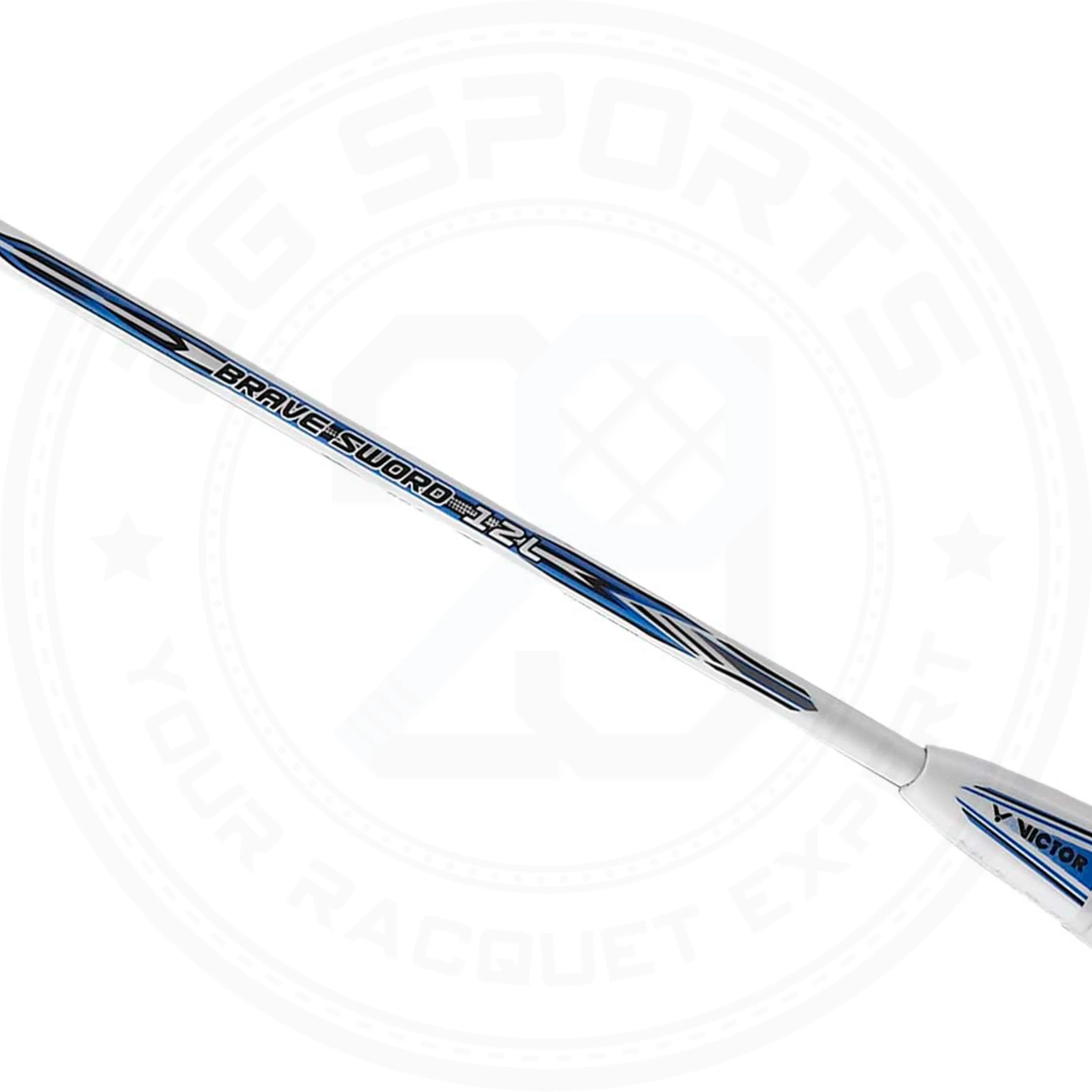 Victor Brave Sword 12 L White/ Blue Badminton Racquet 3U(88g)G6