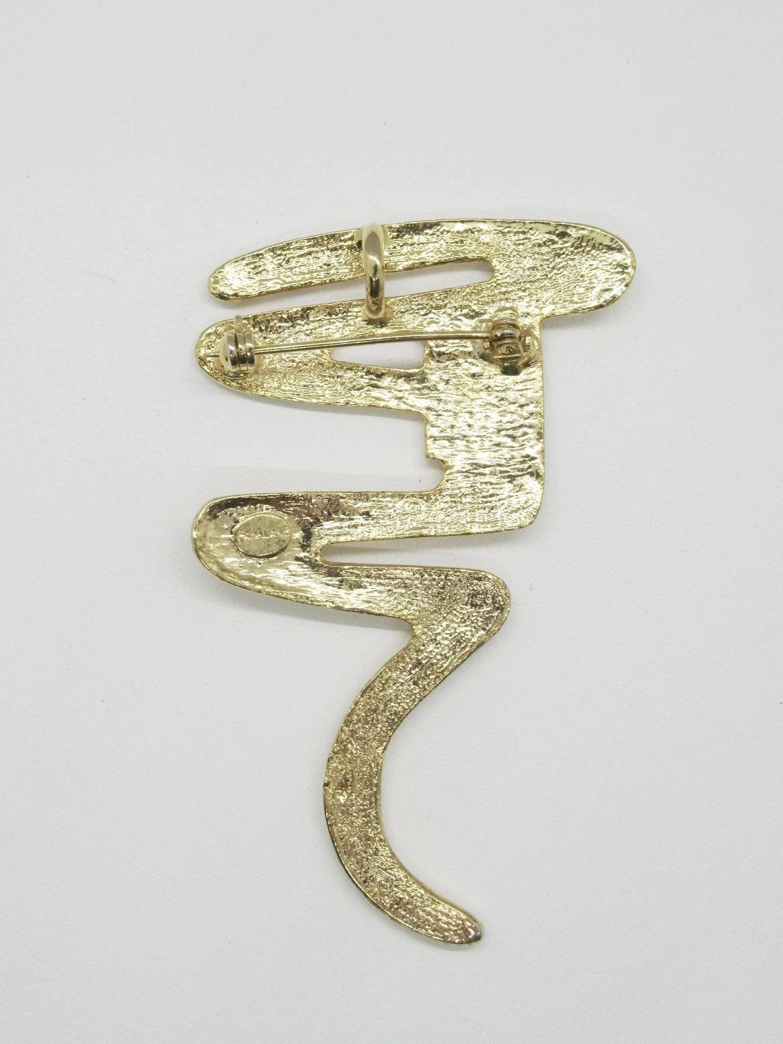 Vintage Park Lane Squiggle Brooch/Pendant With Sparkling Accents