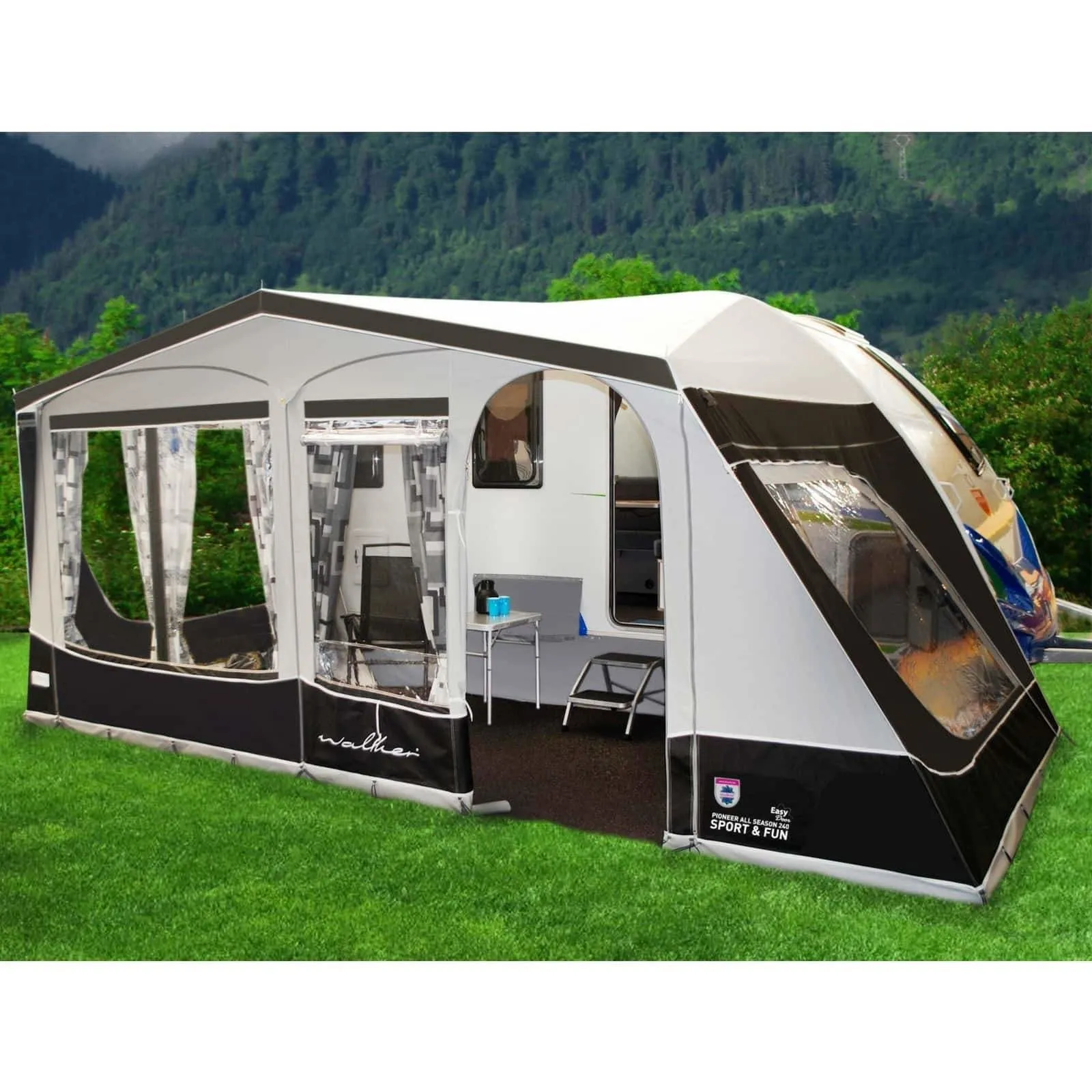 Walker Knaus Sport & Fun Full Caravan Awning Traditional (2024) + Free Storm Straps