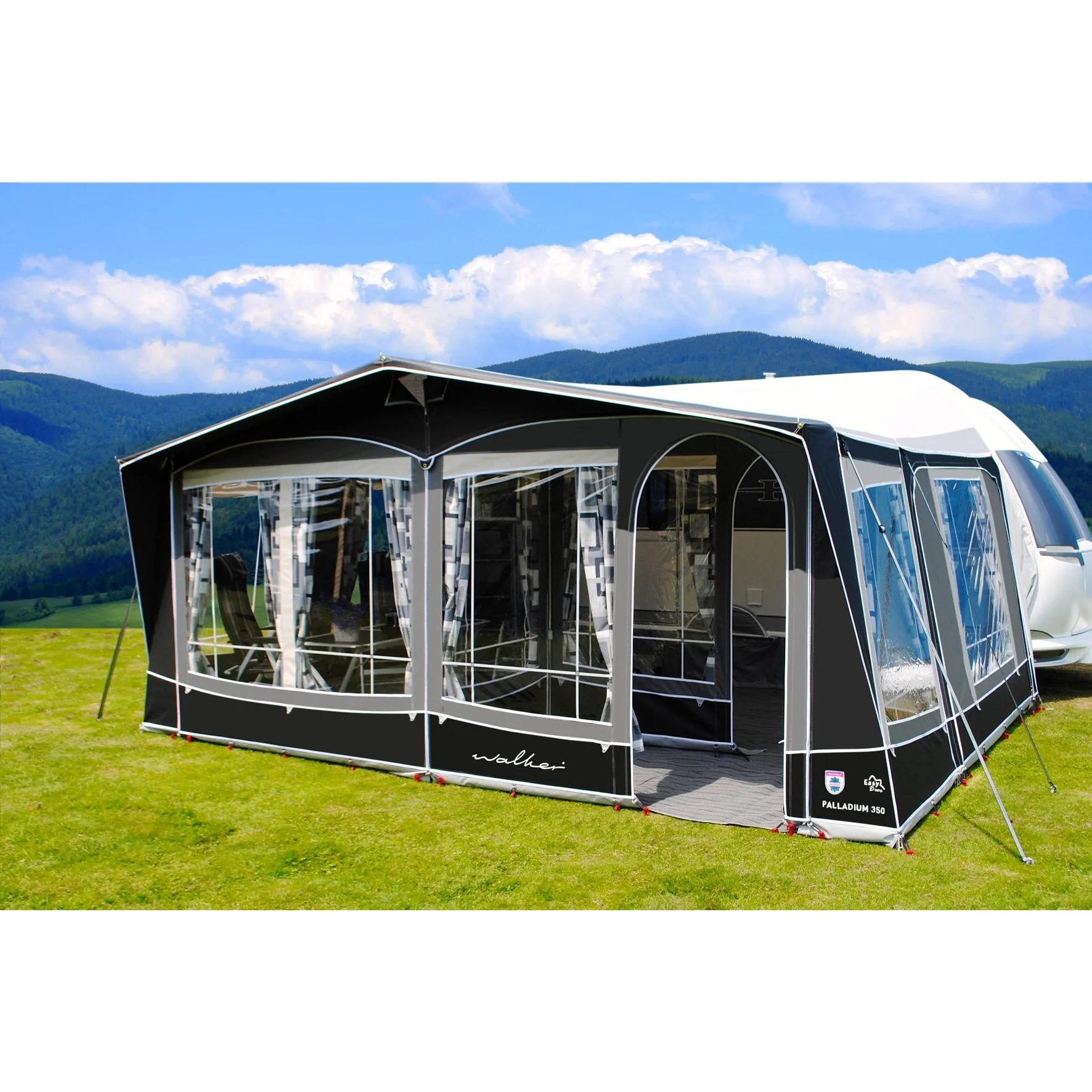 Walker Palladium 350 Full Caravan Awning Traditional (2024) + Straps