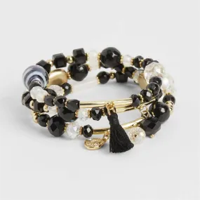 Wander Bracelet: Black / Stretch