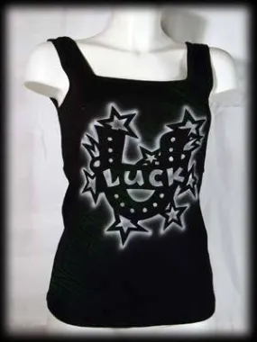 Woman's T-shirt T-shirt Tank Top lucky horseshoe