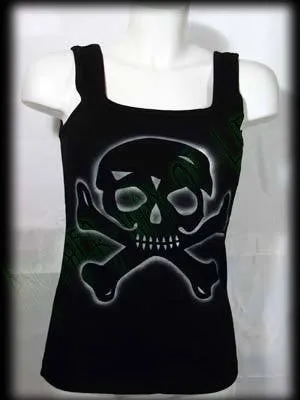 Woman's T-shirt Tank Top Skull