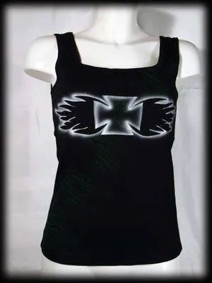 Woman's T-shirt Tank Top War Cross