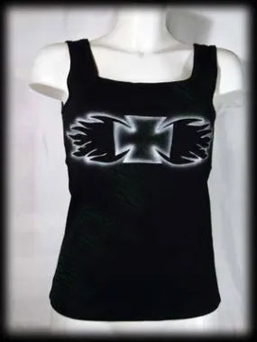 Woman's T-shirt Tank Top War Cross