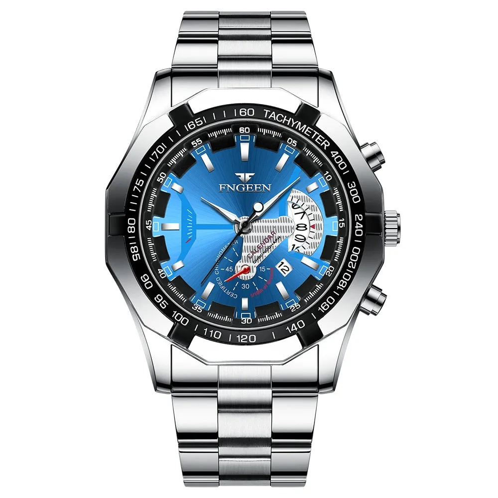 Wristwatch Waterproof Luxury Mens Clock