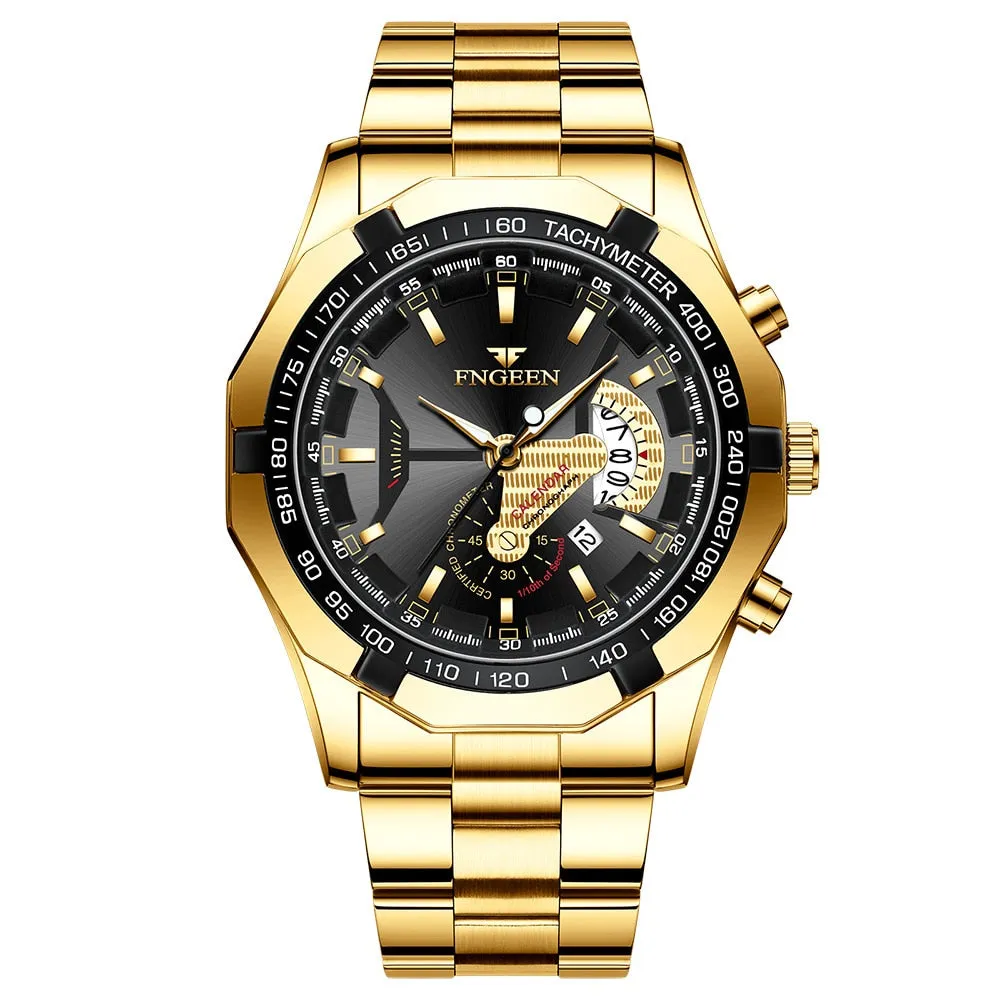 Wristwatch Waterproof Luxury Mens Clock