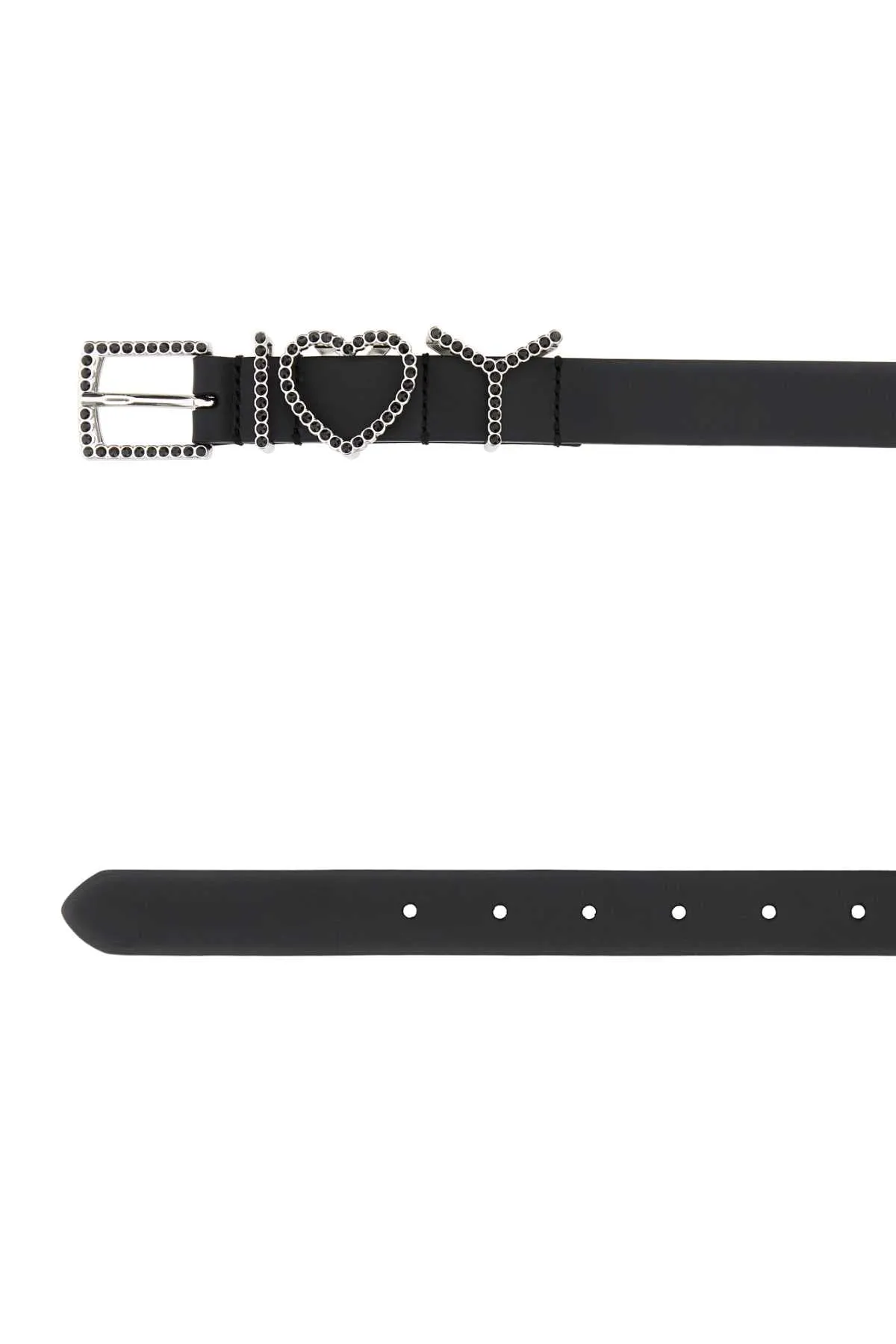 Y Project Black Leather Belt