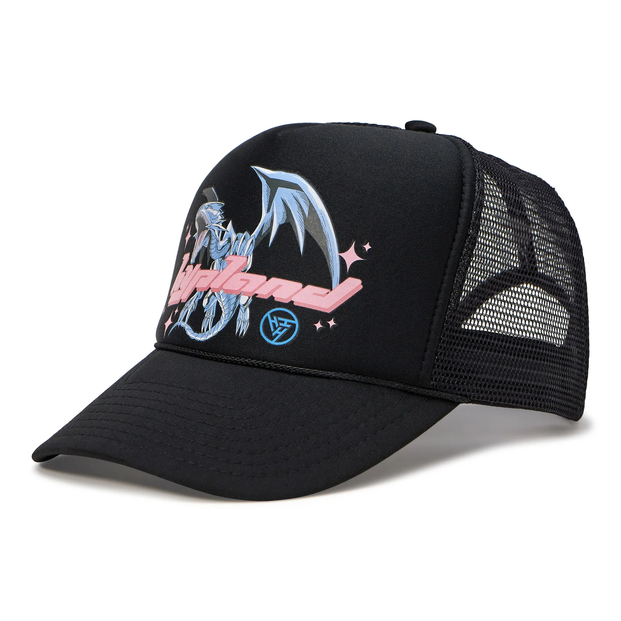 YUGIOH BLUE EYES TRUCKER HAT (BLACK)